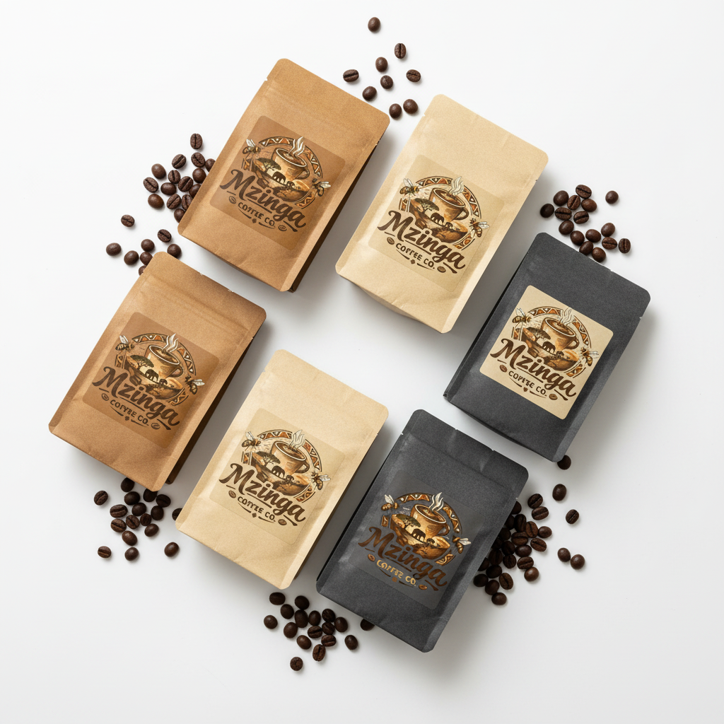 Best Sellers Discovery Set - 6 coffee sample packs with Mzinga Coffee Co branding